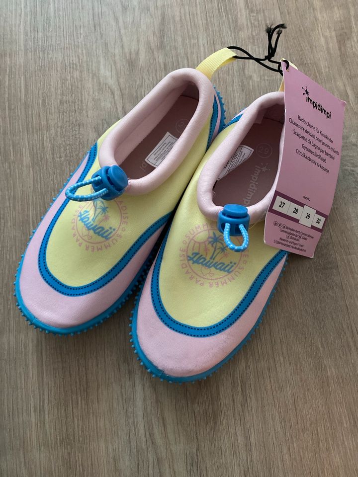 Badeschuhe Aquaschuhe Gr. 29 rosa gelb impidimpi NEU!! in Gersthofen