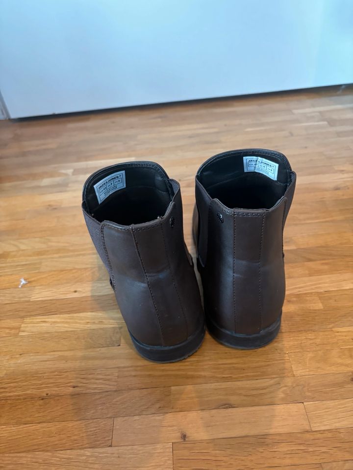 Herren Chelsea Boots, Herren Stiefel braun Größe 42 in Mainz