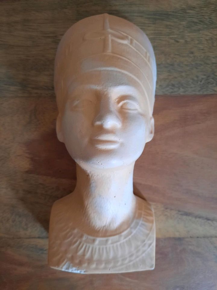 Nofretete Kopf Ägypten Deko Wand Gips Figur in Bergheim