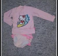 Hello Kitty 2 teiliges Badeset Langarm Shirt + Hose gr 74/80 H&M Berlin - Treptow Vorschau