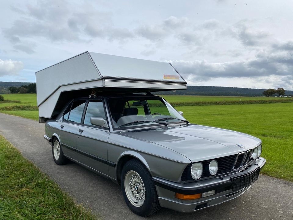 BMW 524td E28 mit FFB Camping top Historie Preissturz in Illingen