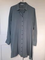 Blusenkleid Blau blaugrau langärmeliges Kleid Janina Größe 38 Brandenburg - Kremmen Vorschau