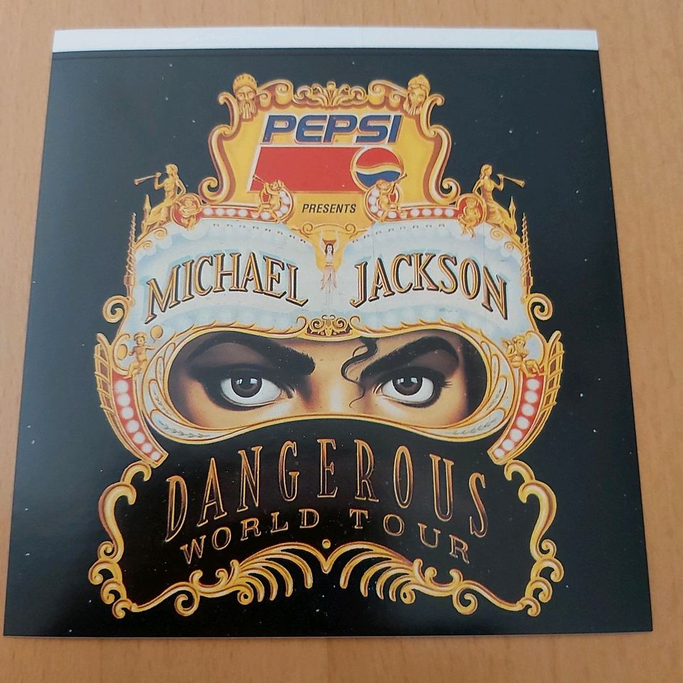 Michael Jackson  Dangerous World Tour Pepsi  Sticker Aufklebern in Oberkirch