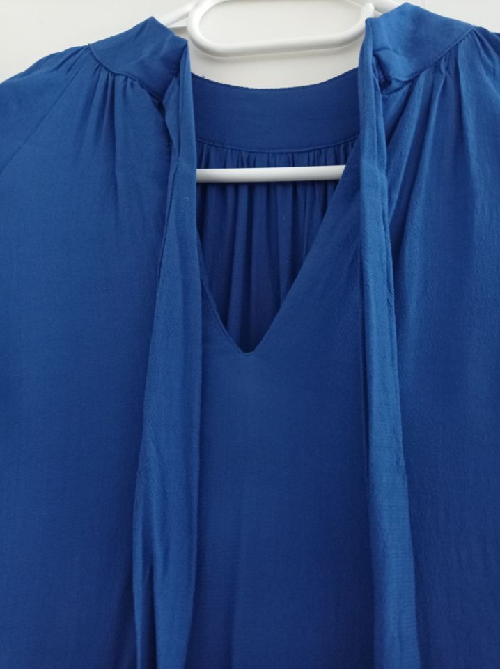 Stufenkleid royalblau Bindeband Viskose 42 neu in Flensburg