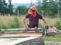 °Lohnschnitt Kettensägewerk°Stihl 088°137cm° Bohlen°Eiche°Holz° Sachsen-Anhalt - Cattenstedt Vorschau