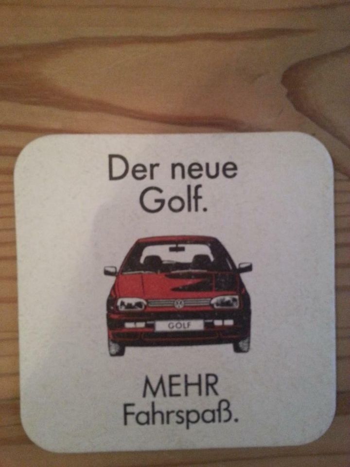 NEUE Volkswagen Bierdeckel Golf III / Variant zu verkaufen in Eiselfing