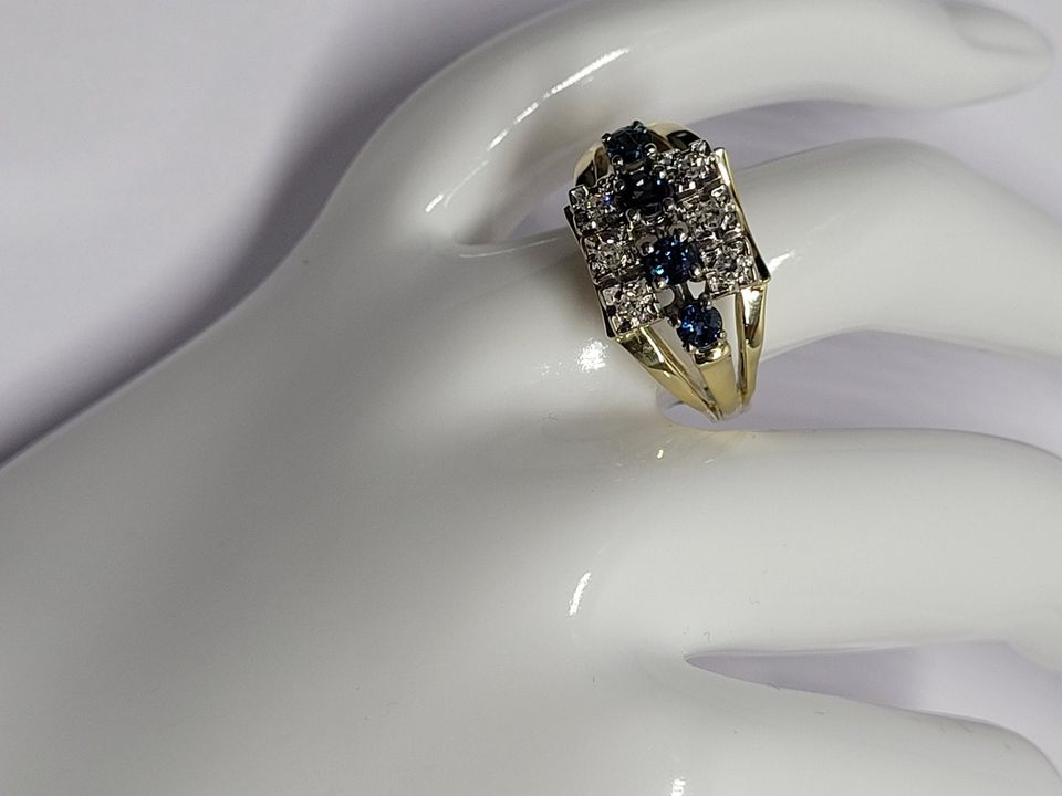 Ring aus 585/- Gelbgold/Weißgold, Diamanten Nr. 201924 M6 in Hannover