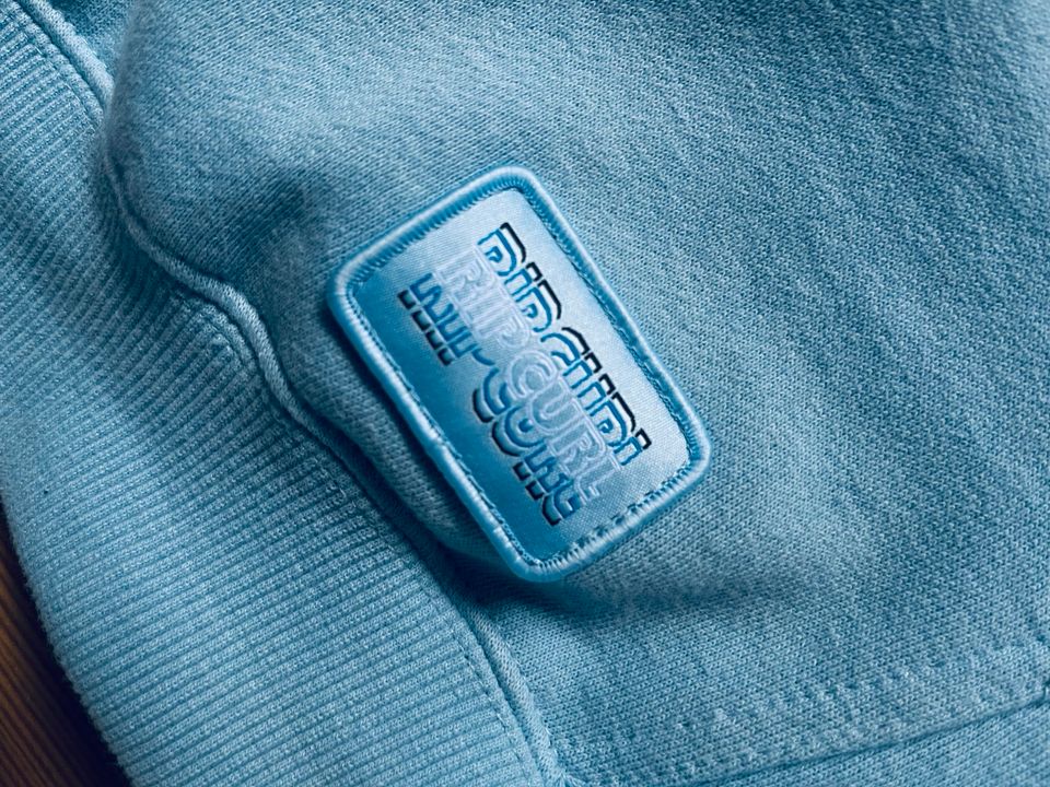 Rip Curl Surf Hoodie Kapuzenpulli L Hellblau Surfboard in Saarbrücken