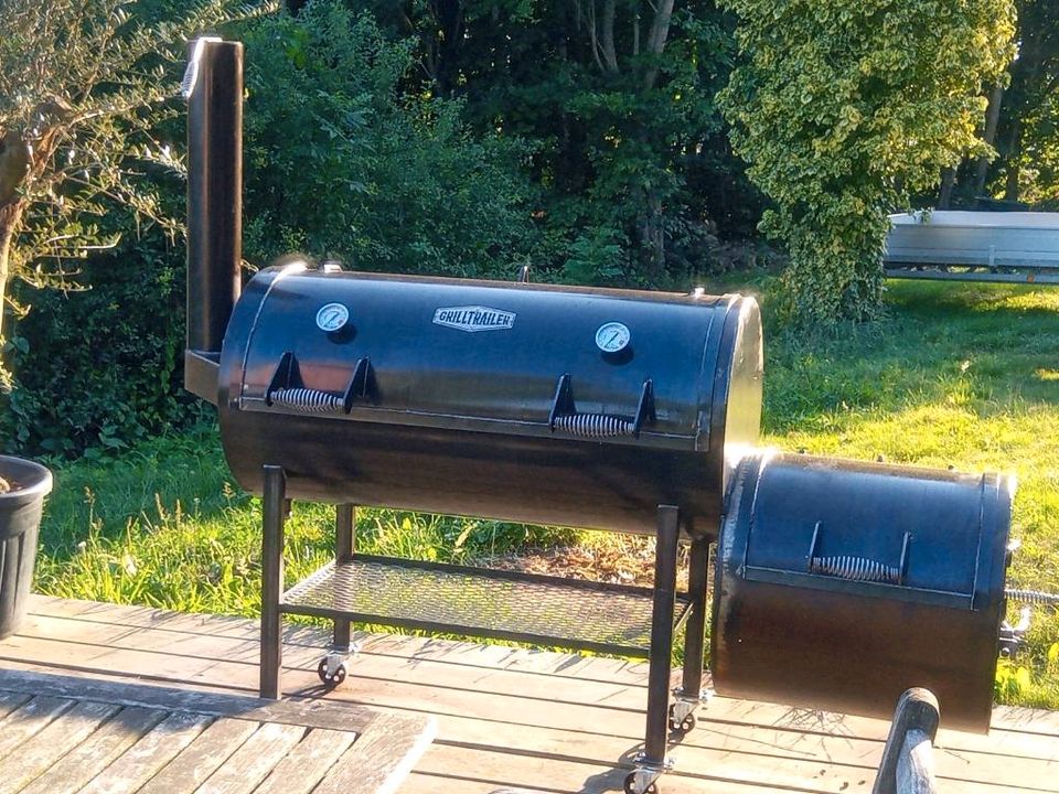 24 Zoll Offset BBQ GrillTrailer® Professional Smoker 6.35mm in Dedeleben