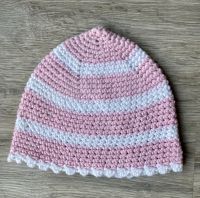 Mütze/Hut handmade Gr.45 rosa/weiß NEU Nordrhein-Westfalen - Steinheim Vorschau