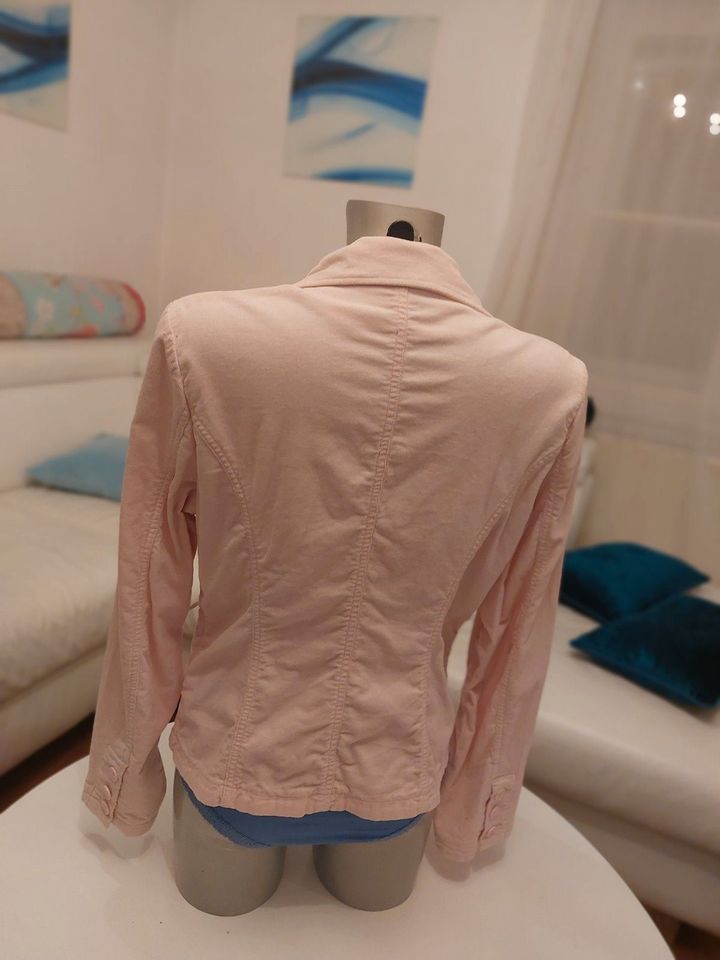 Blazer rosa pink Cord Größe 42 Pimkie mit Reserveknöpfen in Gilching