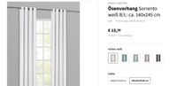 Ösenvorhänge weiß, neu, 4 Stück, 140 x 245 cm, blickdicht Bayern - Baldham Vorschau