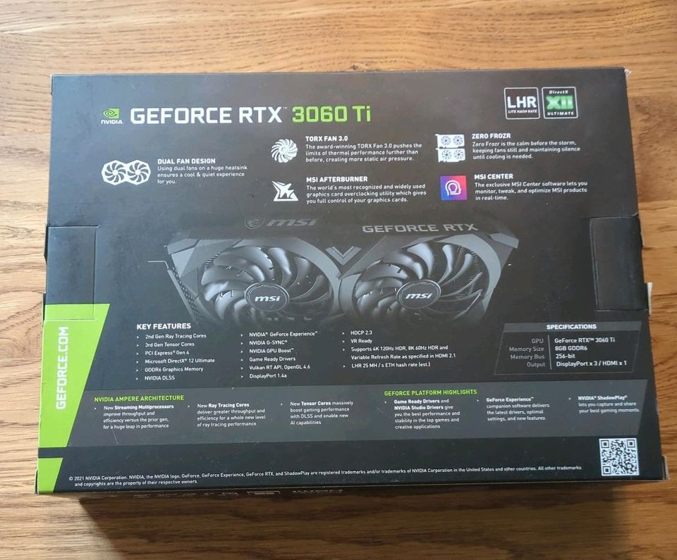 GeForce RTX 3060 Ti in Reutlingen