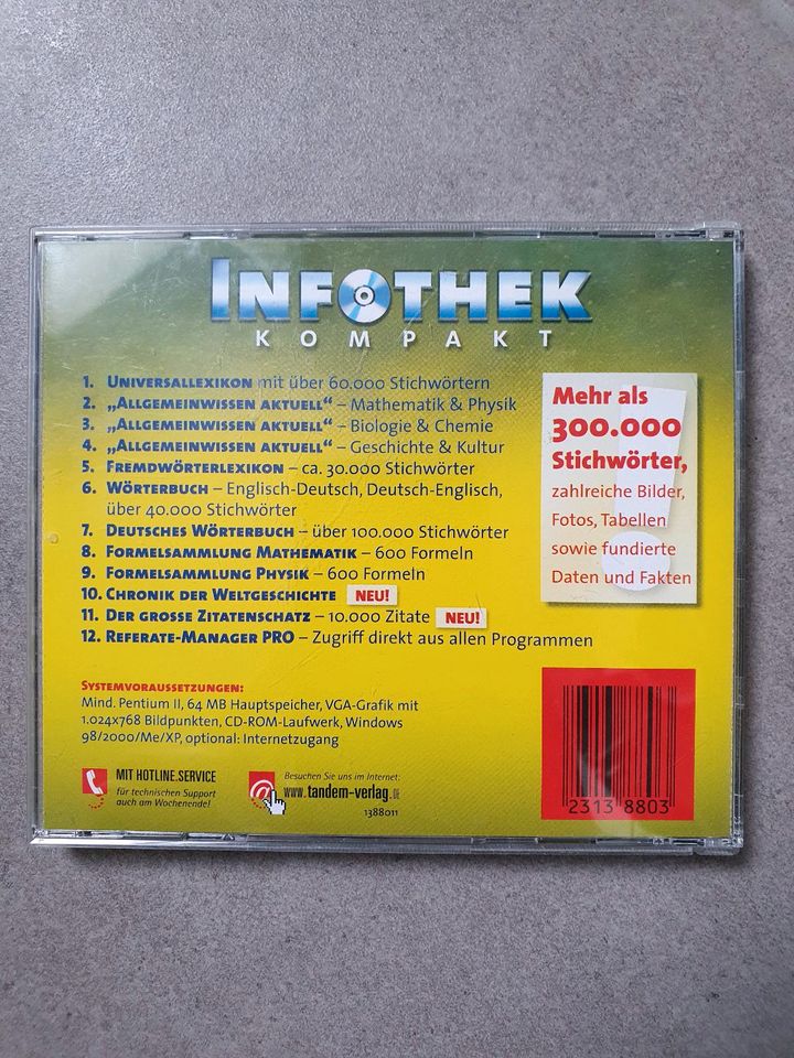 Infothek kompakt CD ROM Wissensdatenbank aus der Welt vor google in Langenselbold