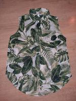 Damen Bluse H&M gr 34 grün Blätter Ärmellos wie neu Bayern - Sand a. Main Vorschau