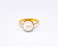 Vintage Antik | Perle Perlenschmuck Gold Ring 53 | 18 Karat 750K Rheinland-Pfalz - Germersheim Vorschau