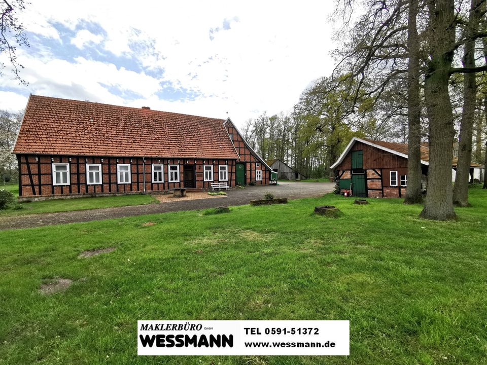 Historische Hofstelle auf ca. 15.000 m² großem Grundstück in Hopsten