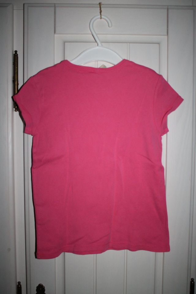 Benetton T-shirt Gr. S 120 cm 110 116 122 pink silber Logo in Hamburg