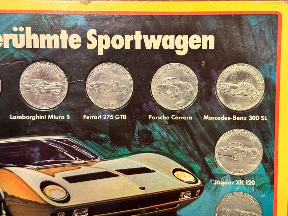 Münzen Set Weltberühmte Sportwagen Shell 1971 in Dresden