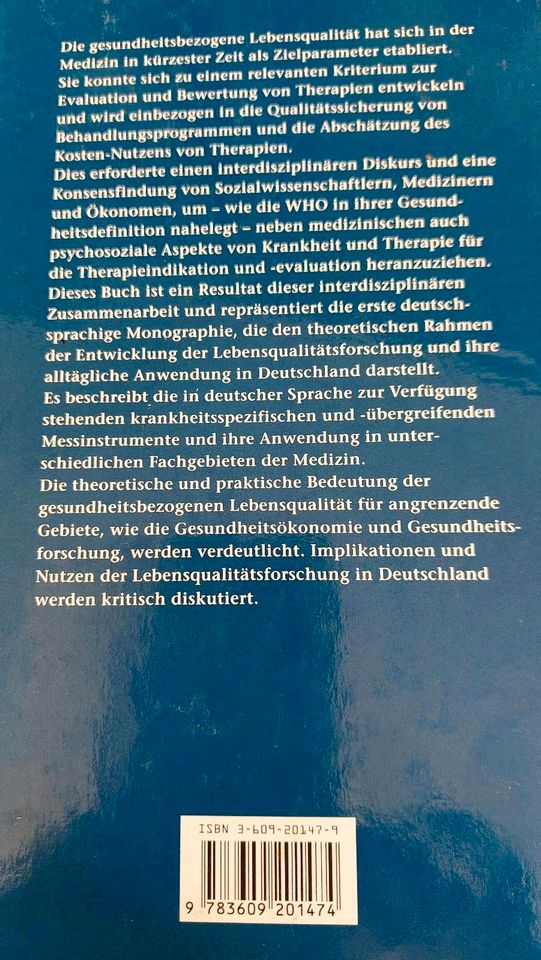 Lebensqualität und Gesundheitsökonomie in der Medizin_Patient in München