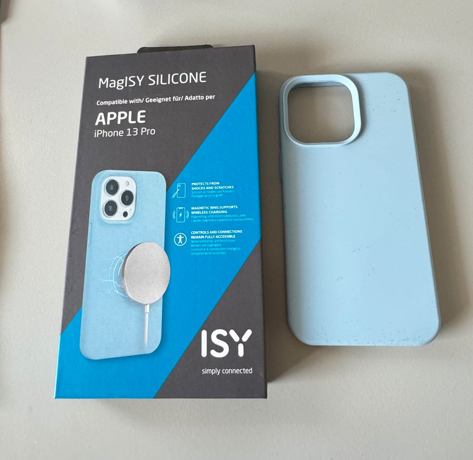 MagISY ISC 2427- iPhone 13 Pro Hülle blau mit MagSafe OVP in Neckarsulm