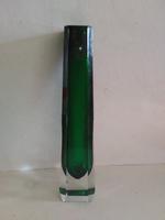 Vase Blumenvase VEB Kunst-Glas Wasungen DDR Glasvase grün Dickgla Thüringen - Ritschenhausen Vorschau