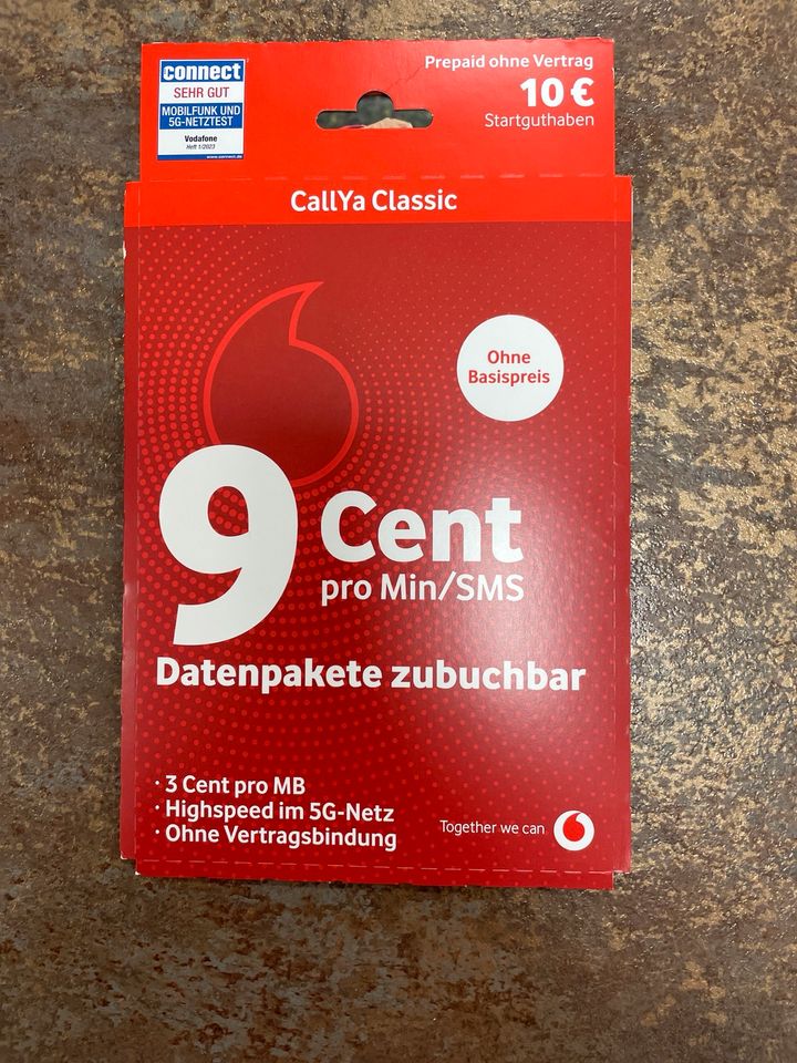 Vodafone Starterpacket NEU und ungeöffnet in Dillingen (Saar)