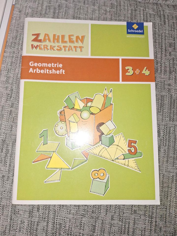 ZAHLEN Werkstatt,  Geometrie Arbeitsheft 3+4  ISBN 978-3-507-045 in Kölbingen