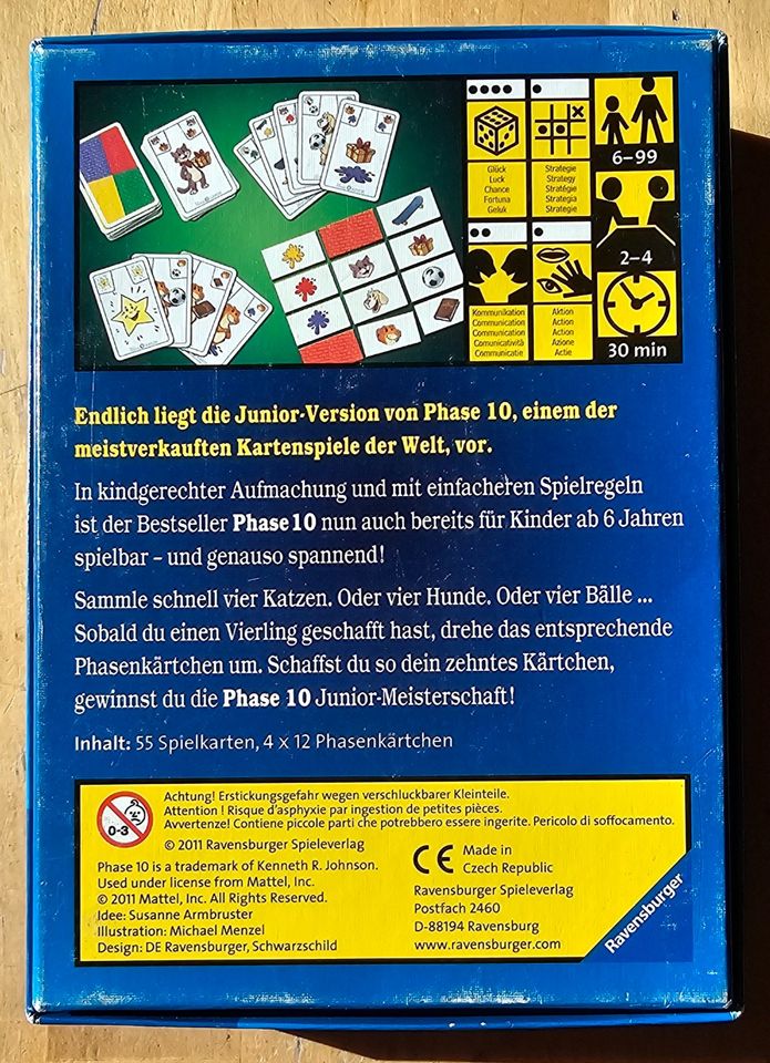 RAVENSBURGER Phase 10 Junior * VOLLSTÄNDIG in Berlin