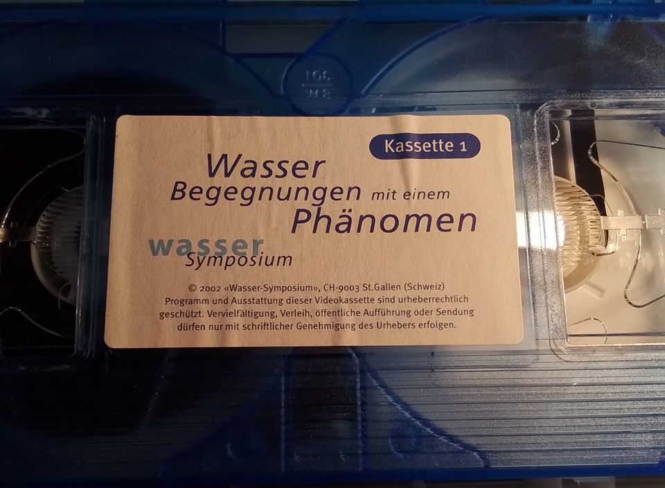 Begegnungen mit einem Phänomen Wasser-Symposium 2002 VHS in Mauritz