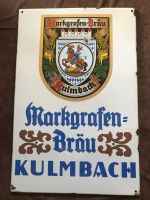 Markgrafenbräu Kulmbach Emailschild Emailleschild Brauerei Bayern - Kulmbach Vorschau