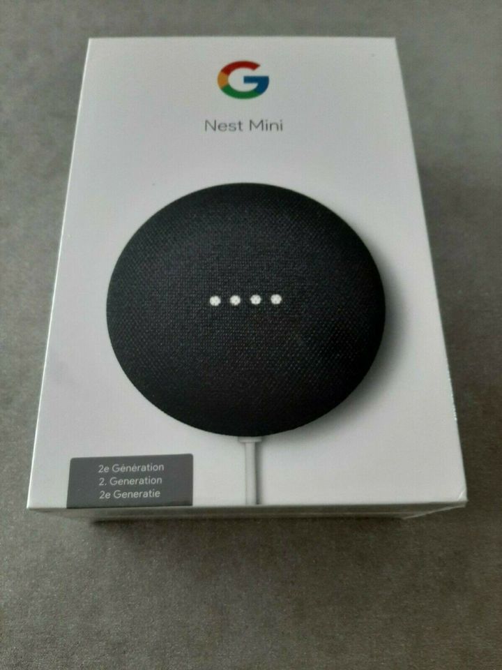 Google Nest Mini 2. Generation carbon in Moos