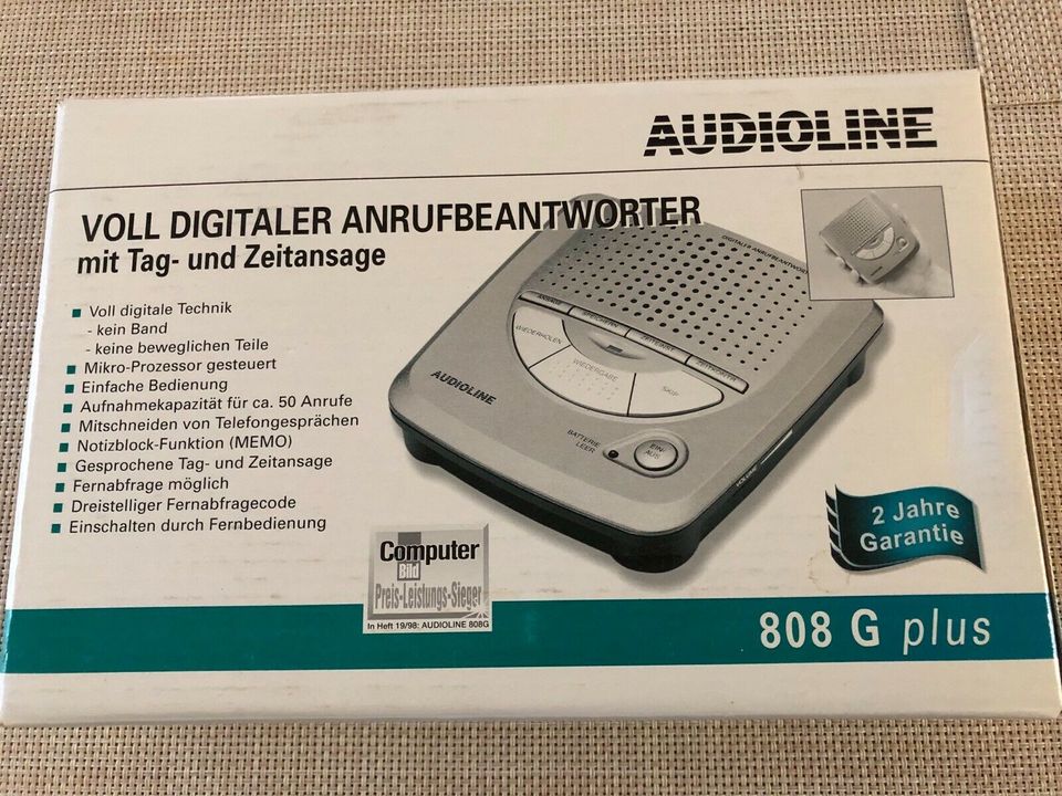 Audioline digitaler Anrufbeantworter * Neu in Obertraubling