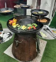 Grill mit Feuerplatte, Grillplatte Stahlplatte Outdoor Küche Baden-Württemberg - Hüfingen Vorschau