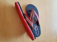 Herren Bade Sandalen blau weiss rot Grösse 43 Neu! Hessen - Kassel Vorschau