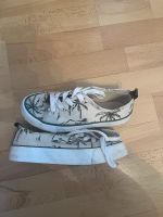 H&m canvas sneaker 35 jungen Schuhe beige Palmen Schulanfang Leipzig - Altlindenau Vorschau