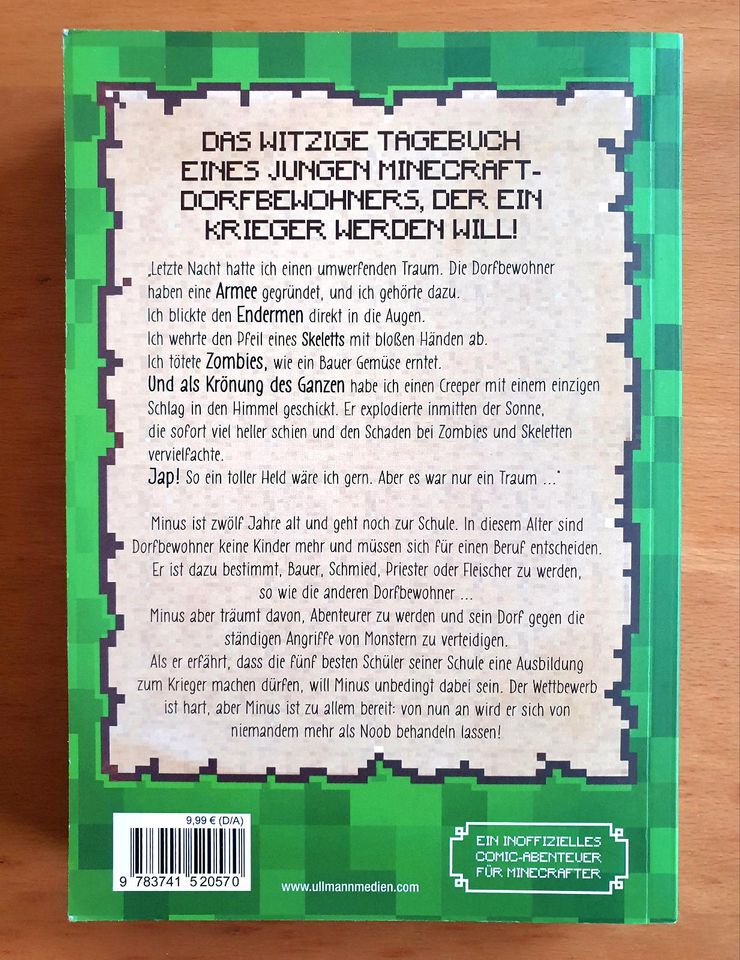 Minecraft Buch cube kid ' Tagebuch eines Noobs /Kriegers' in Richtenberg