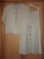 Trachten-Kostüm, Gr. 40, beige, sehr gut erhalten!!! Sachsen - Bockau Vorschau