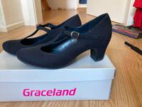 Graceland Sandalette Spangenschuh neuwertig 38 dunkelblau Bremen - Vegesack Vorschau