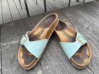 BIRKENSTOCK Madrid 38 Türkis Lack Sandalen Bayern - Stadtbergen Vorschau