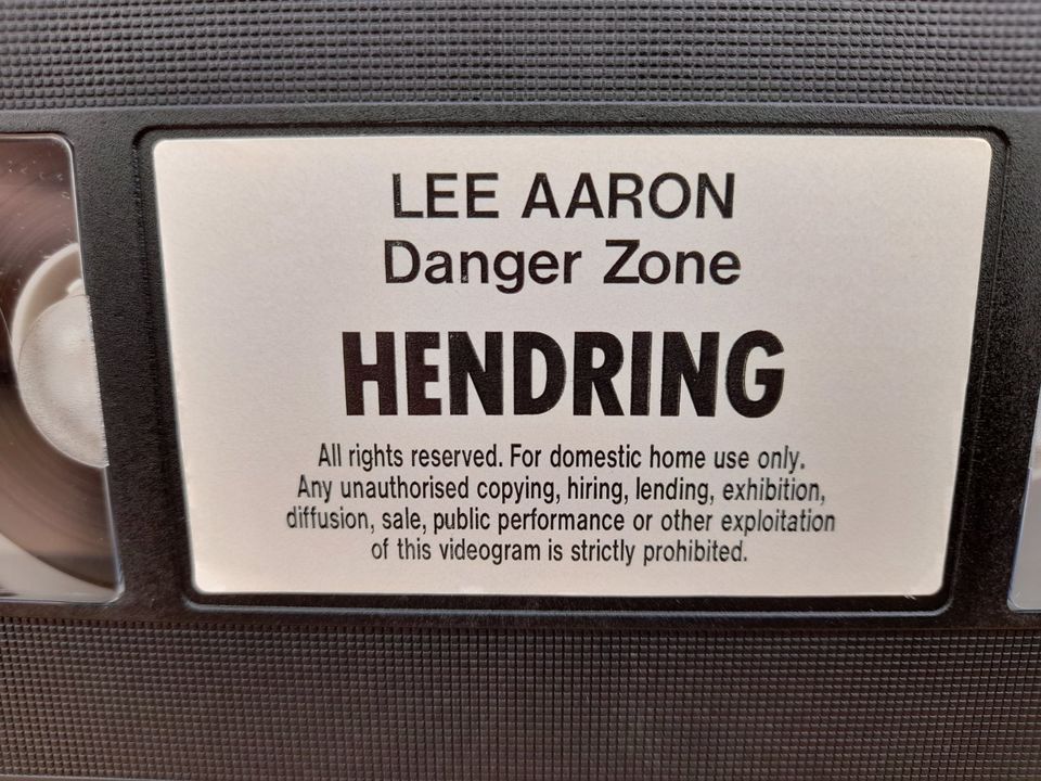 Lee Aaron VHS Videokassette "Danger Zone" in Ispringen