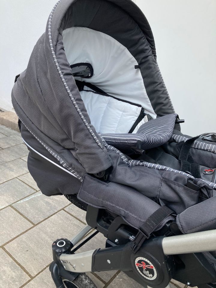 Hartan Kinderwagen Topline S - grau/neutral/Kombikinderwagen in Linsengericht