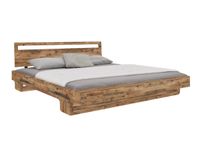 Massivum Bett Indra 180x200 recycelte Pinie Massivholzbett Ehebett Doppelbett massiv Holzbett Bettgestell braun Holz Massivholz lackiert Bettrahmen Pinienholz Kopfteil rustikal Baumkante Leipzig - Großzschocher Vorschau