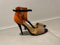 Zara Wildleder Pumps Sandalen High Heels Gr. 39 taupe orange Rheinland-Pfalz - Montabaur Vorschau