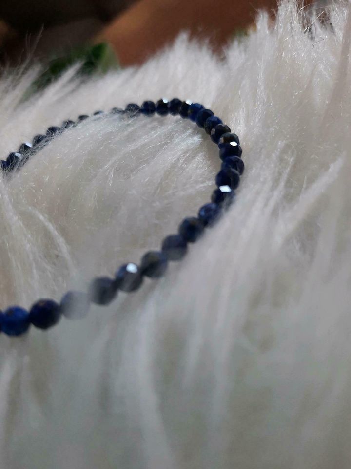 Lapislazuli Armband 17 cm in Damnatz