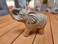 1x Elefant Skulptur gold Dekofigur Afrika Asien orientalisch Sachsen-Anhalt - Halle Vorschau