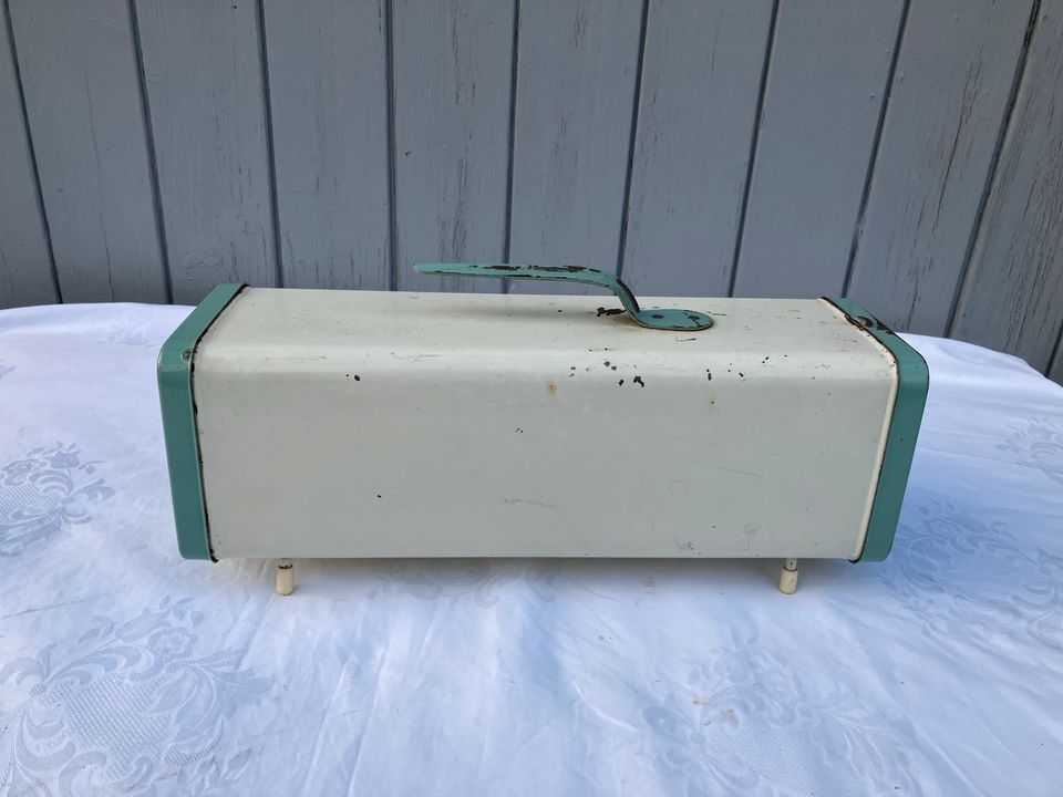 50-60er J., amerikanische, Brotbox, Toastbrotbox, Brotkasten, USA in Hackenheim