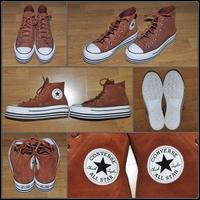 Neuwertige Leder Converse All Star Sneaker High Plattform 38 Rheinland-Pfalz - Breitscheid Kr Neuwied Vorschau