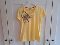 Esprit T-Shirt XL gelb Blüten Perlen kurzarm Shirt Oberteil Hessen - Bensheim Vorschau