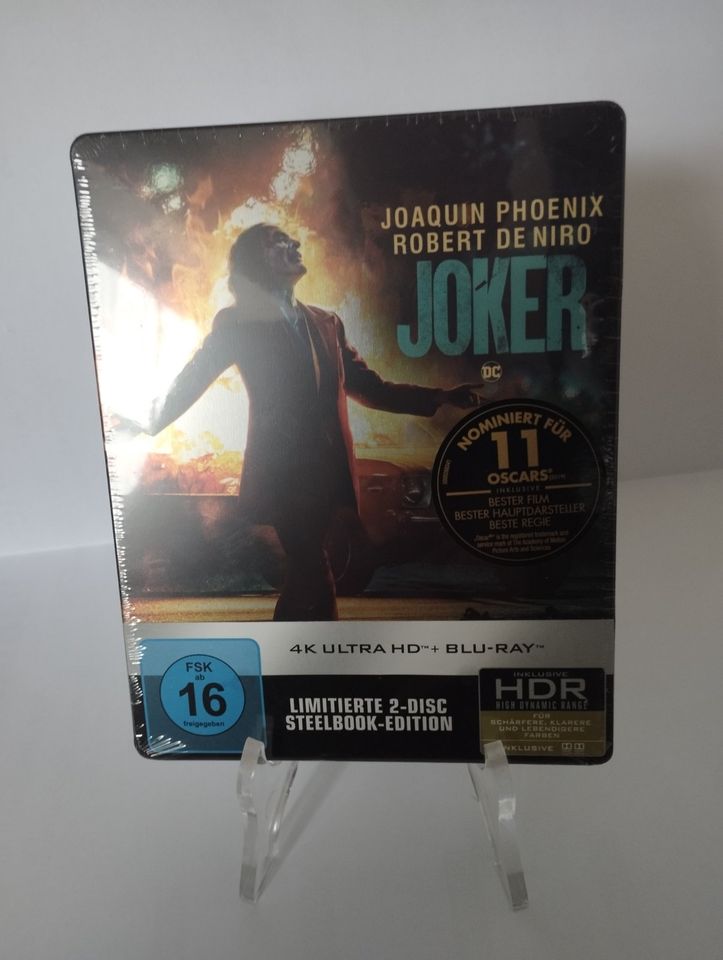 Joker 4K UHD +2D Blu-ray Steelbook Limited Edition Batman NEU OVP in Grettstadt